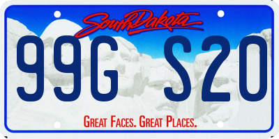 SD license plate 99GS20