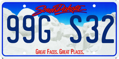 SD license plate 99GS32