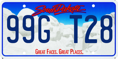 SD license plate 99GT28