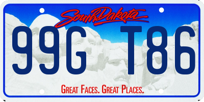 SD license plate 99GT86