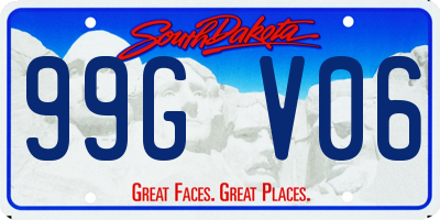 SD license plate 99GV06