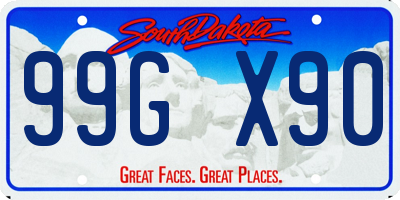 SD license plate 99GX90