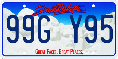 SD license plate 99GY95