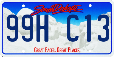 SD license plate 99HC13