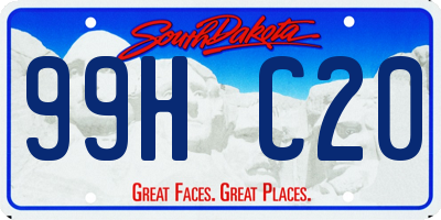 SD license plate 99HC20