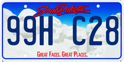 SD license plate 99HC28