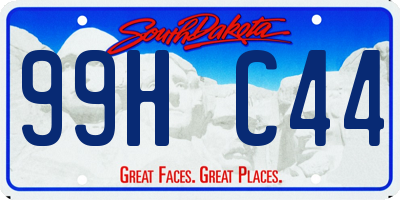 SD license plate 99HC44