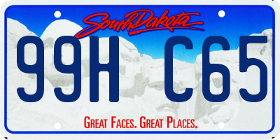 SD license plate 99HC65