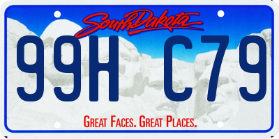 SD license plate 99HC79