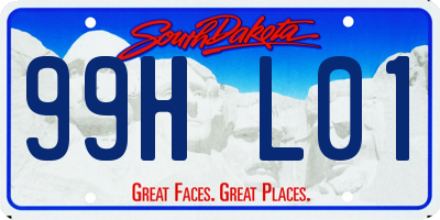 SD license plate 99HL01