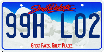 SD license plate 99HL02