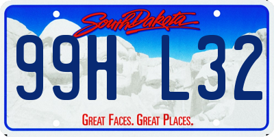 SD license plate 99HL32