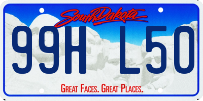 SD license plate 99HL50