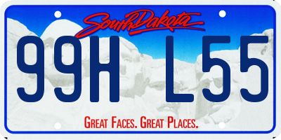SD license plate 99HL55