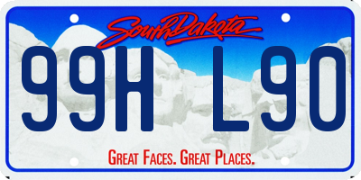 SD license plate 99HL90
