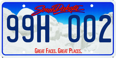 SD license plate 99HO02