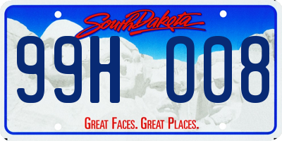 SD license plate 99HO08