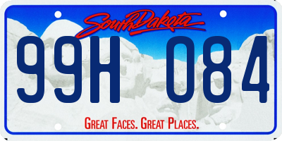 SD license plate 99HO84