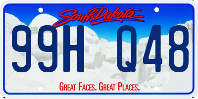 SD license plate 99HQ48