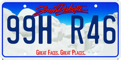 SD license plate 99HR46