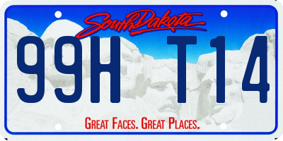 SD license plate 99HT14