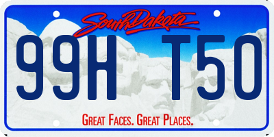 SD license plate 99HT50