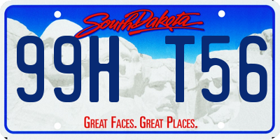 SD license plate 99HT56