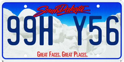 SD license plate 99HY56