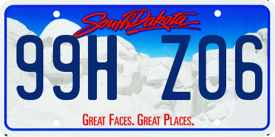 SD license plate 99HZ06
