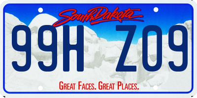 SD license plate 99HZ09