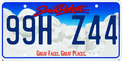 SD license plate 99HZ44
