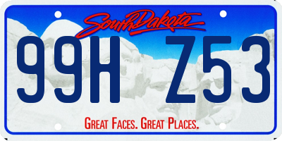 SD license plate 99HZ53