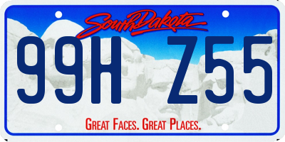 SD license plate 99HZ55