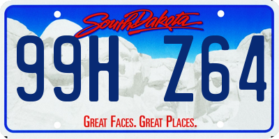 SD license plate 99HZ64