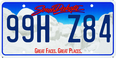 SD license plate 99HZ84