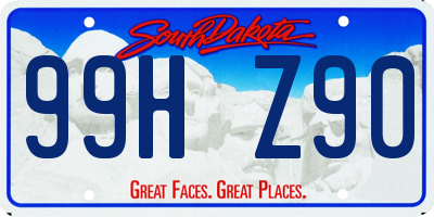 SD license plate 99HZ90
