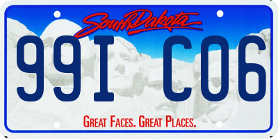 SD license plate 99IC06