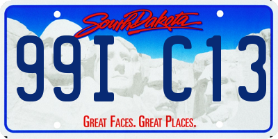 SD license plate 99IC13