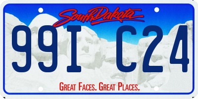 SD license plate 99IC24