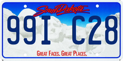 SD license plate 99IC28