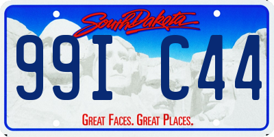 SD license plate 99IC44