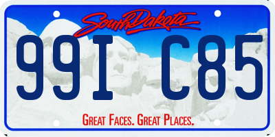 SD license plate 99IC85