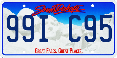 SD license plate 99IC95