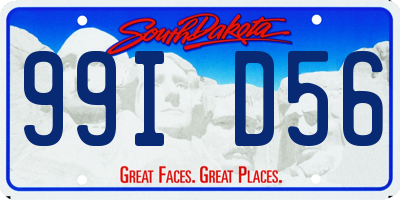 SD license plate 99ID56