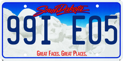 SD license plate 99IE05