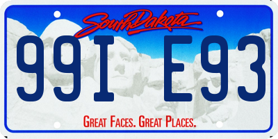 SD license plate 99IE93