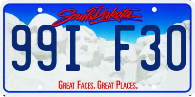 SD license plate 99IF30