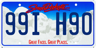 SD license plate 99IH90