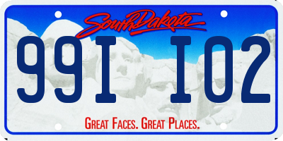 SD license plate 99II02