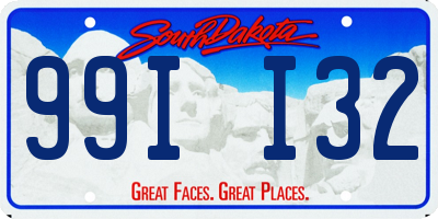 SD license plate 99II32